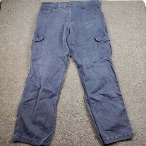 Lapco FR Cargo Pants Mens 38x34 Blue Flame Resistant Moisture Management EUC